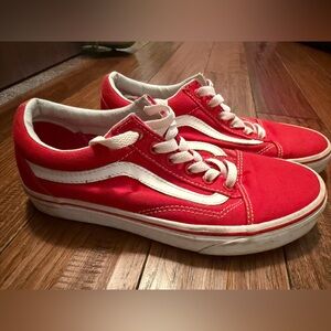 Vans Old Skool Racing RED/True White Men 5.5/ Women 7 unisex Low Top